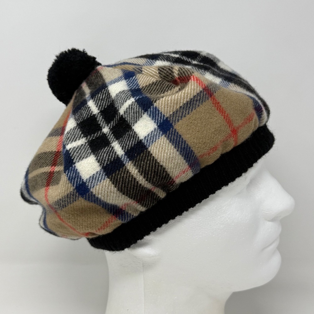 Lochcarron of Scotland Wool Tartan Plaid Tam O Shanter Beret Made in Scotland